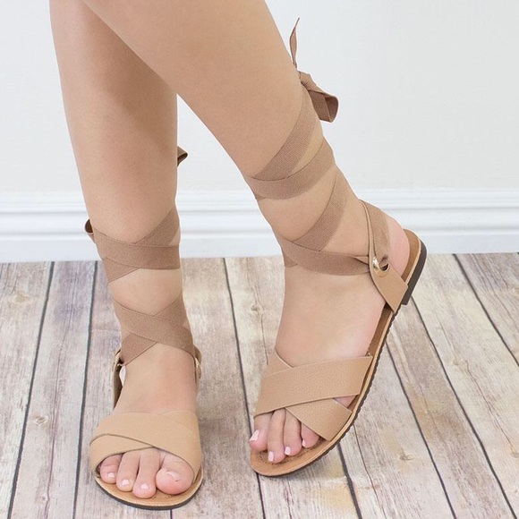 Wrapped Blue Sandal - Picture 3 of 6